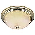 Polished Brass 2-light Flush Wall Mount