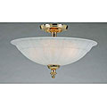 Goldtone 5-light Semi-flush Ceiling Light