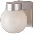 Satin Aluminum 1-light Outdoor Wall Sconce