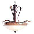 Gilded Antique Bronze 3-light Pendant