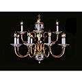 Polished Brass 12-light Chandelier