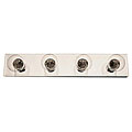 Chrome Beveled 4-light Bathroom Vanity
