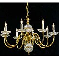 Polished Brass 8-light Crystal Chandelier
