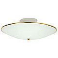White 3-light Flush Mount Ceiling Fixture