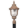Antique Umber 3-light Outdoor Post Head