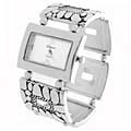 Geneva Platinum Women's Textured Stretch Watch
