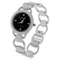 Geneva Platinum Women's Circular Link-style Watch