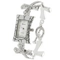 Geneva Platinum Women's Textured Cross Toggle Watch