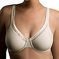 Olga Satin Comfort Nude Full Figure Bra