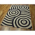 Hand-tufted Physic Circles Wool Rug (5' x 8')