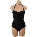 Alicia Simone Women's Black One-piece Swimsuit
