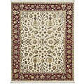 Hand-knotted Declare Wool/ Silk Rug (12' x 15')