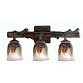Painted Pinecone 3-light Vanity Light