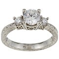 Tacori Platinum CZ and 1/4ct TDW Diamond Ring (G, VS) (Size 6.5)