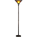 Van Erp Amber Mica 72-inch Torchiere Lamp