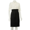Bice Women's Two-tone Ruffle-neck Dress