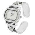 Geneva Platinum Women's Ornate Cuff Watch