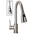 Koen Brushed Nickel Single Lever Spiral Pull-out Faucet