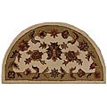 Shapes Sage Half-round Wool Rug (1'8 x 3')