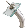 Geyser Bathroom Vanity Vessel Brushed Waterfall Faucet