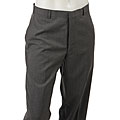 Palm Beach Men's Washable Grey Flat-front Trousers