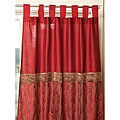 Raw Silk Paisley Window Panel (India)