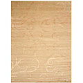 Hand-knotted Wool Lilac Rug (8' x 10')