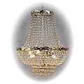 Milano Italian 4-light Gold Crystal Chandelier
