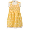 Laura Ashley Toddler Girl's Yellow Polka Dot Dress