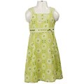 Laura Ashley Girl's Green Floral Gingham Dress