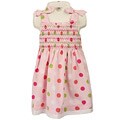 FINAL SALE Laura Ashley Infant Girl's Pink Polka Dot Dress with Bloomers