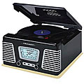 Crosley CR711-BK Black Autorama Turntable with AM/FM Radio