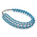 Beaded 'Sky Blue Fishnet' Choker (Thailand)