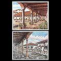 Pair of 'Colonial Palaces II' Art Prints (Mexico)