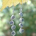 Sterling Silver Moonstone 'Mystical Moon' Earrings (Indonesia)