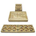 Handmade Ofram Wood 'Sankofa Anoma' Oware Table Game (Ghana)