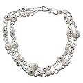 Sterling Silver 'Twinkling Stars' Bracelet (Indonesia)