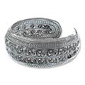 Sterling Silver 'Force of Nature' Cuff Bracelet (Thailand)