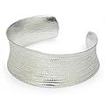 Sterling Silver 'Hypnotic Thai' Cuff Bracelet (Thailand)