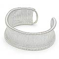 Sterling Silver 'Movement' Cuff Bracelet (Thailand)