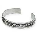 Sterling Silver 'Movement' Cuff Bracelet (Thailand)