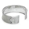 Sterling Silver 'Royal Inspiration' Cuff Bracelet (Thailand)
