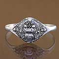 Sterling Silver 'Secrets and Love' Cuff Bracelet (Indonesia)