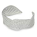 Sterling Silver 'Woven Rapture' Cuff Bracelet (Thailand)