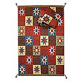 Peruvian Wool 'Wari Star' Rug and Covers (6' x 9')
