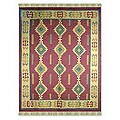 Indian Wool 'Desert Rose' Rug (6'5 x 8')