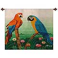 Wool 'Macaw Lingo' Tapestry (Peru)