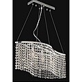 Chrome 3-light Crystal Pendant