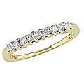 10k Gold 1/4ct TDW Diamond Semi-eternity Band (I-J, I2-I3)