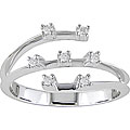 10k White Gold 1/10ct TDW Diamond Ring (I-J, I2-I3)